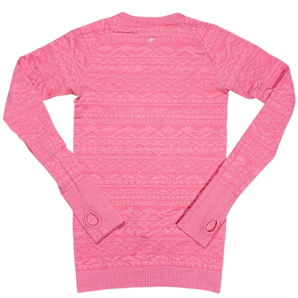 Lululemon Rest Less Pullover Heathered Electric Coral Size 4 - Picture 5 of 7